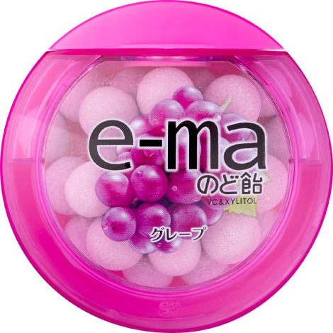 e-maのど飴　容器　グレープ